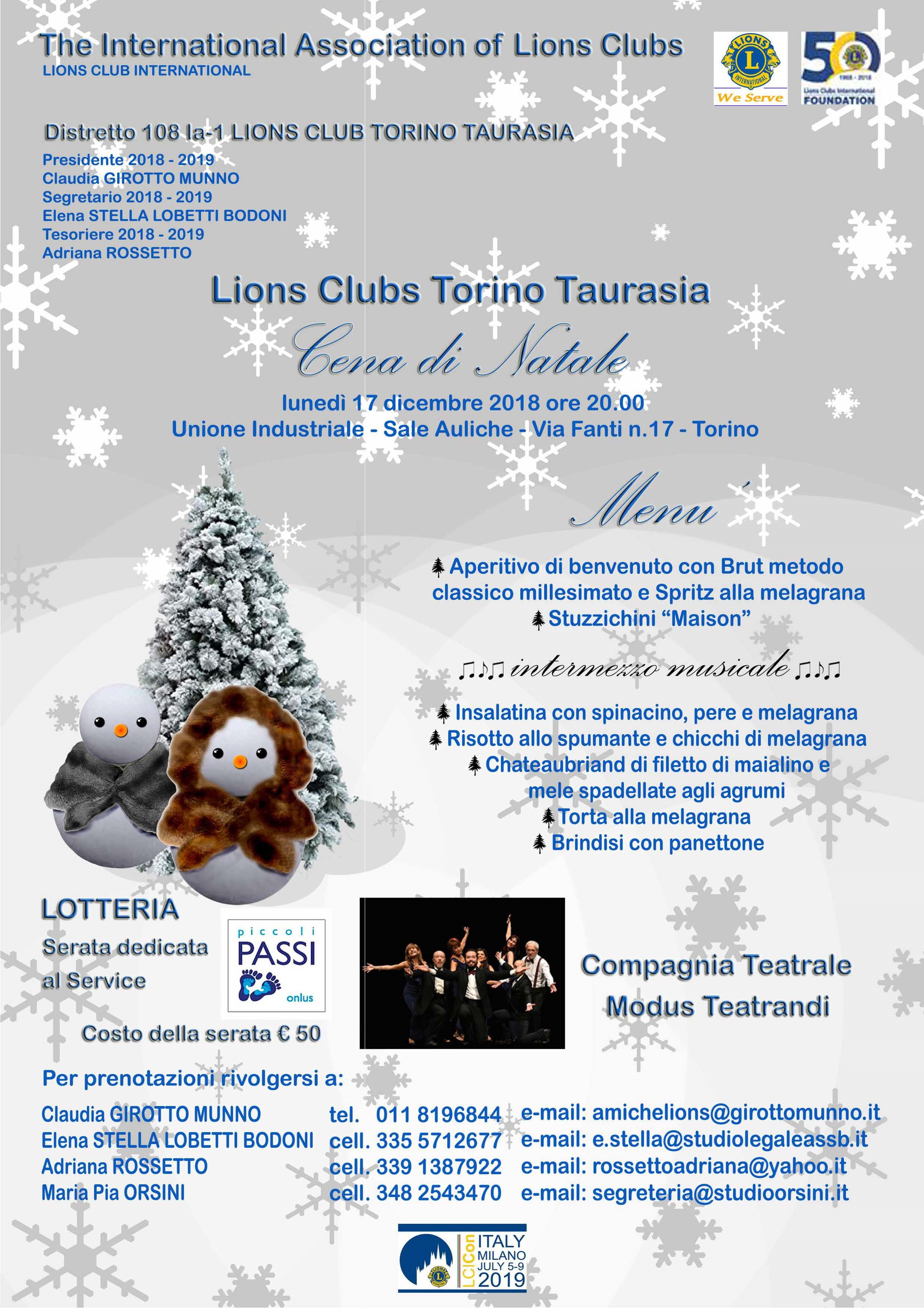 Albero Di Natale Yahoo.17 12 2018 L C Torino Taurasia Cena Di Natale